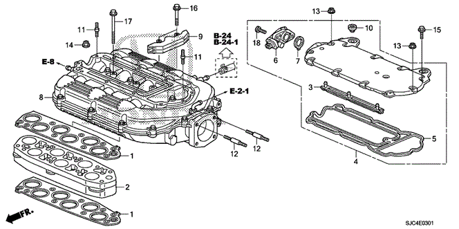 ENGINE/INTAKE MANIFOLD (2) for 2013 Honda RIDGELINE #1