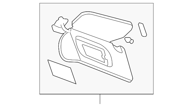 15780924 SUNVISOR, LEFT