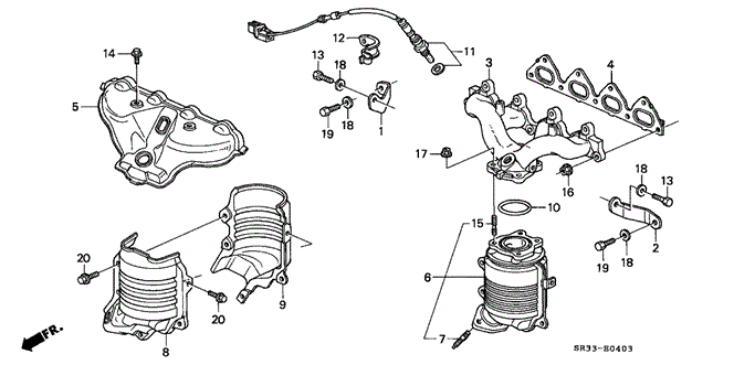CIVIC HATCHBACK EXHAUST MANIFOLD (4)