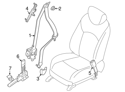 Pathfinder FRONT SEAT BELTS