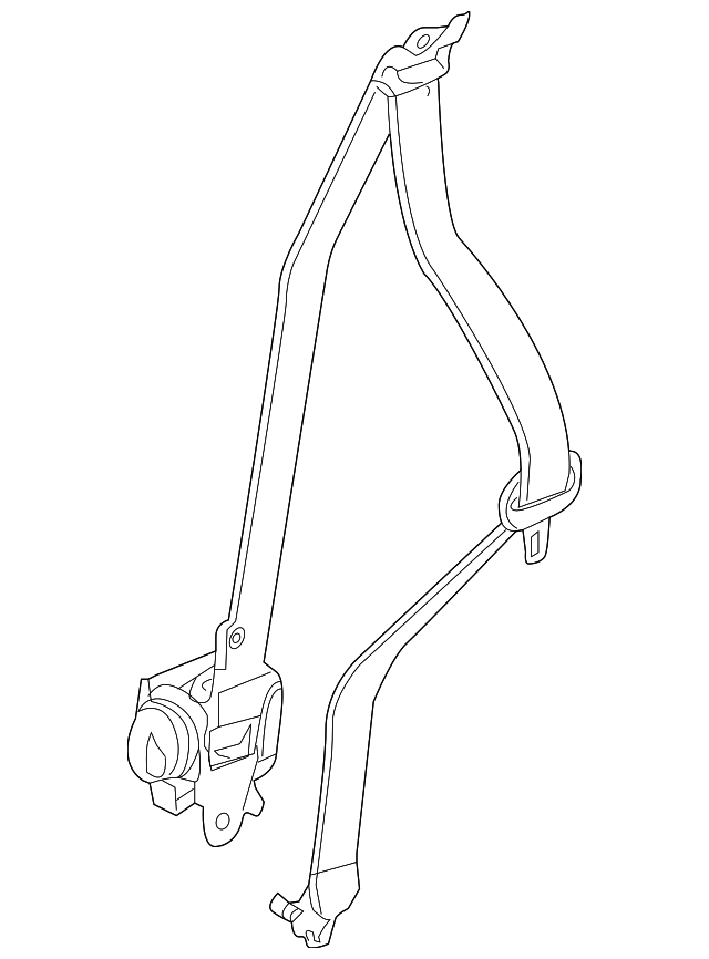 86884-9PB3A BELT & RETRACTOR, RIGHT