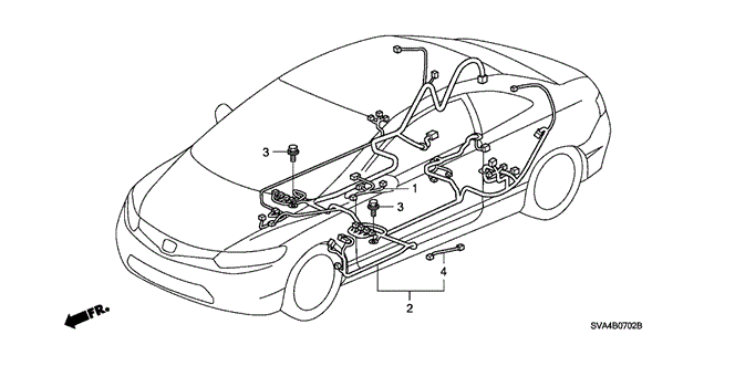 ELECTRICAL / EXHAUST / HEATER / FUEL/WIRE HARNESS (3) for 2006 Honda CIVIC COUPE #1