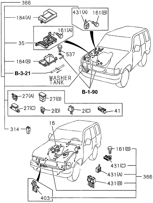 SLX FUSE BOX (ENGINE)
