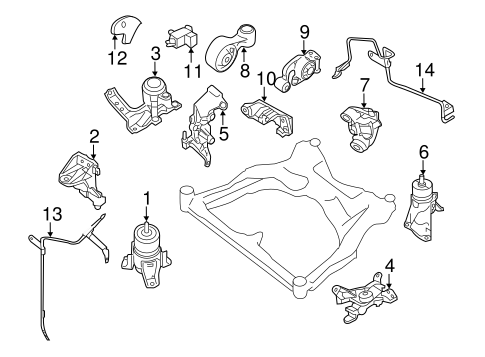 Murano ENGINE & TRANS MOUNTING