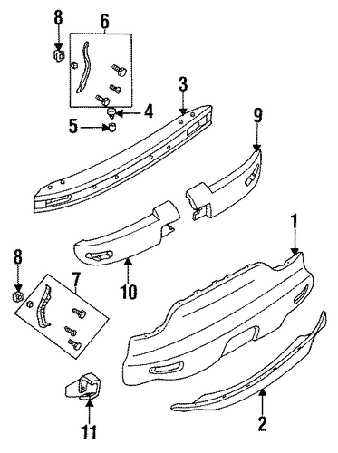 RX-7 BUMPER & COMPONENTS - REAR