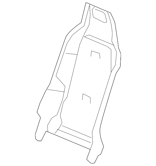 88993602 Деталь SEAT BACK FRAME