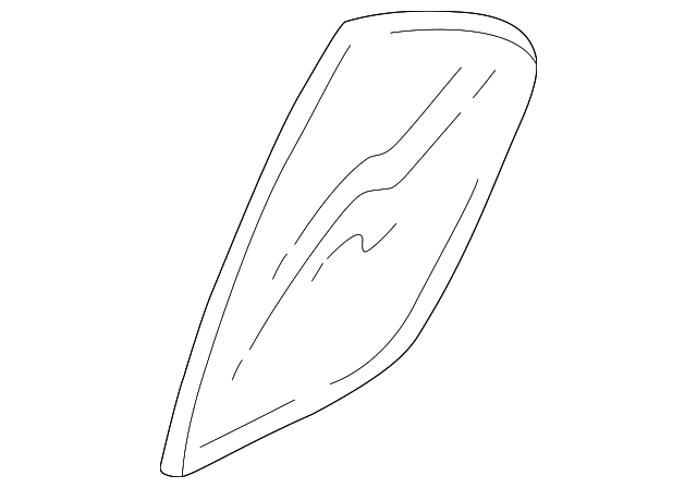 22711537 Деталь FIXED GLASS, LEFT