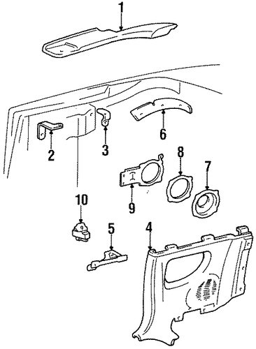 Celica INTERIOR TRIM - QUARTER PANELS 3