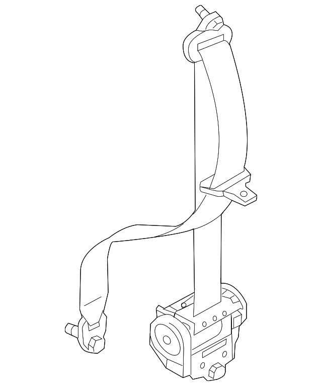 DRY1-57-L90-01 Деталь SEAT BELT ASSY, LEFT