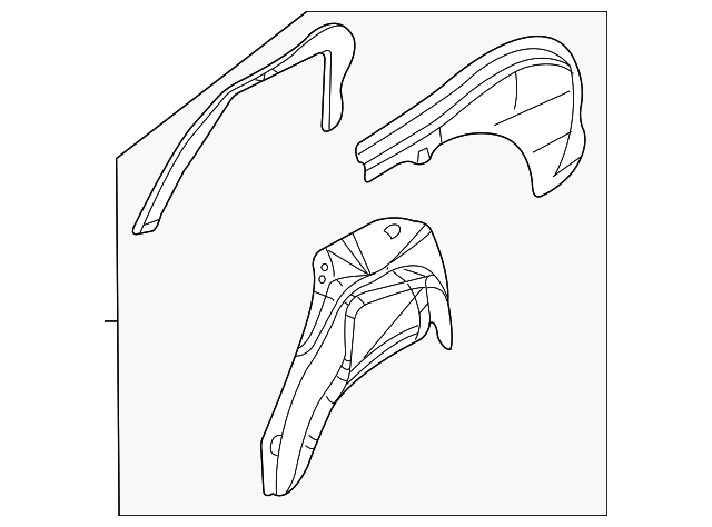 5014734AE Деталь INNER QTR PANEL, RIGHT