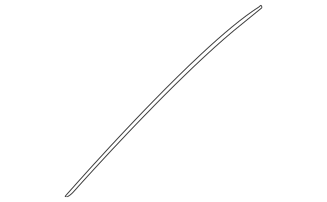72725-CA010 Деталь SIDE MOLDING FASTENER, LEFT