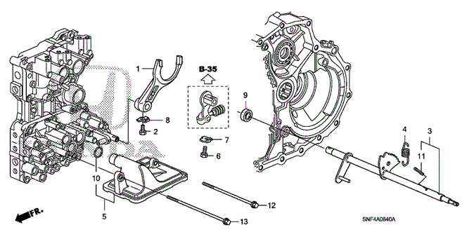 TRANSMISSION - AUTOMATIC/SHIFT FORK for 2007 Honda CIVIC NGV #1