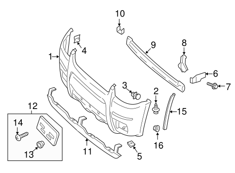 Escape BUMPER & COMPONENTS - FRONT