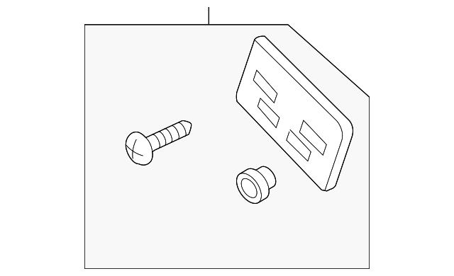 YL8Z-17A385-BB Деталь LICENSE BRACKET