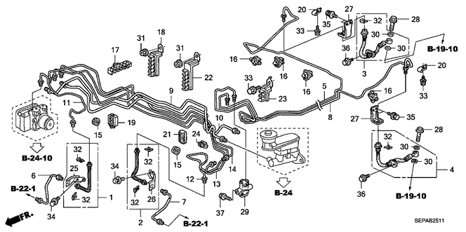 TL BRAKE LINES (VSA) (2)