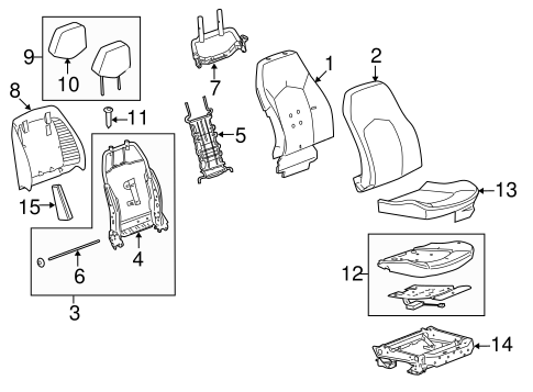 CTS PASSENGER SEAT COMPONENTS 2