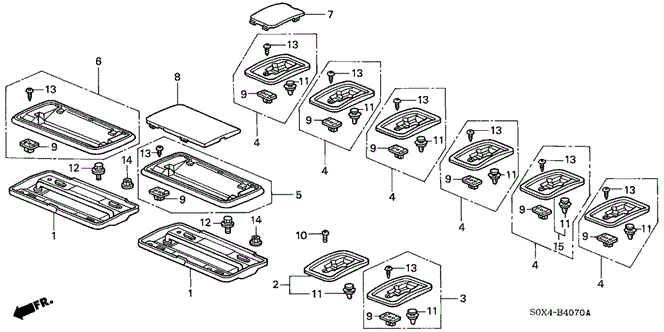 INTERIOR / BUMPER/MIDDLE SEAT STRIKERS for 2003 Honda ODYSSEY #1