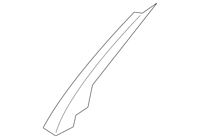FB5Z-7825505-AA Деталь REAR MOLDING, LEFT