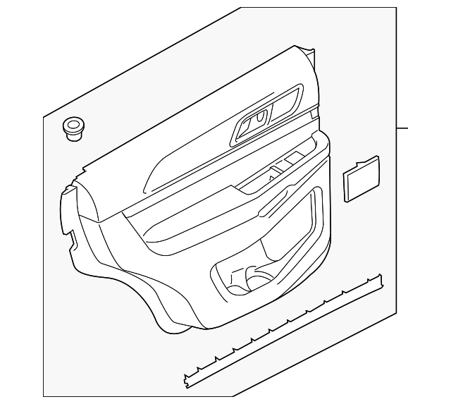 FB5Z-7827407-AA Деталь DOOR TRIM PANEL, LEFT