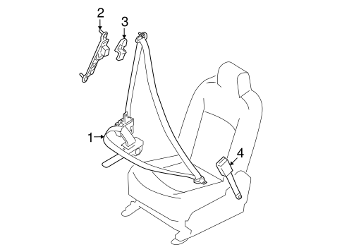 Rogue Select FRONT SEAT BELTS