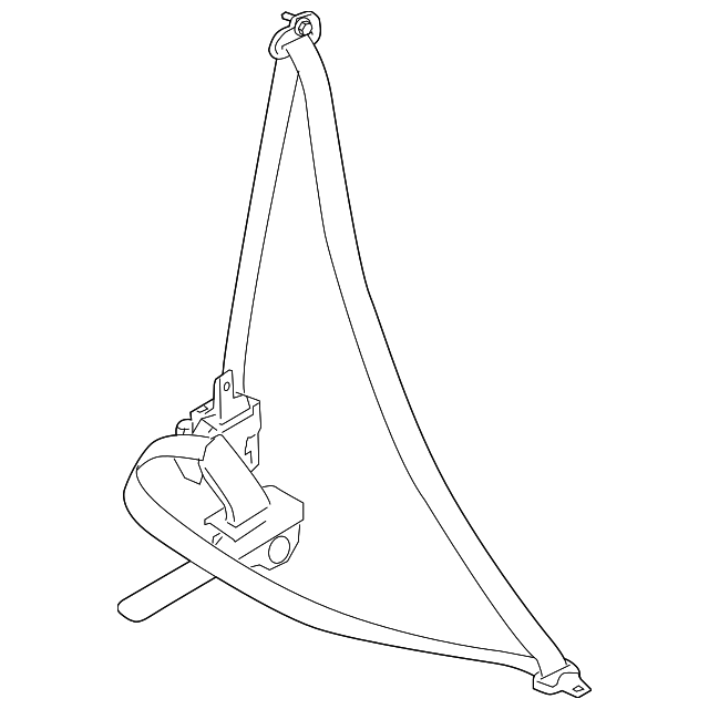 86884-CZ30A Деталь BELT & RETRACTOR, RIGHT