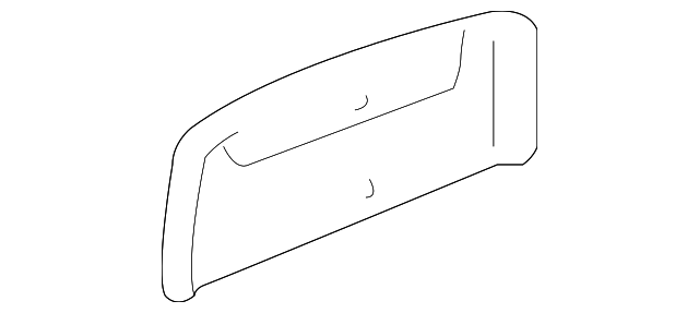 15913747 CENTER SEAT BELT REAR COVER