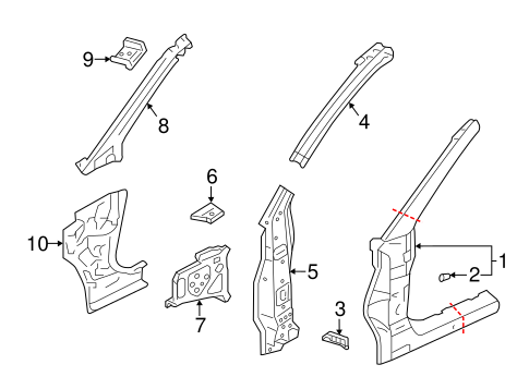 Outlander HINGE PILLAR