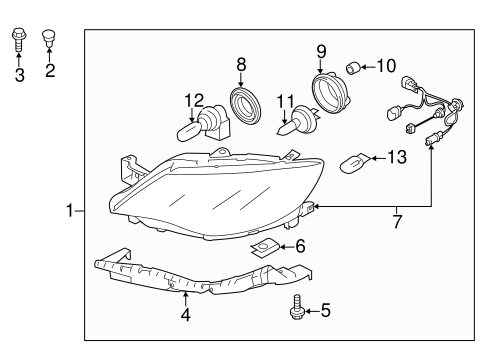 Impreza BULBS - CHASSIS 6