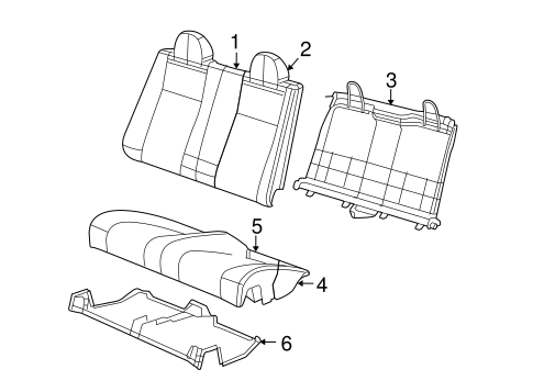Sebring REAR SEAT COMPONENTS