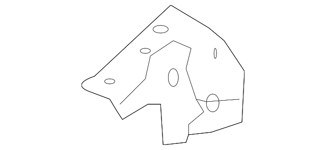 64515-3W000 Деталь APRON PANEL REINFORCEMENT, LEFT