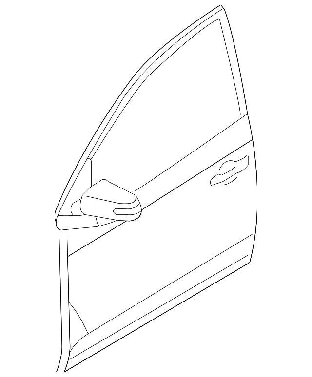 76004-1M011 Деталь DOOR SHELL, RIGHT