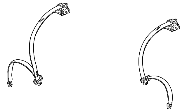 7000A0126YA Деталь OUTER BELT, LEFT
