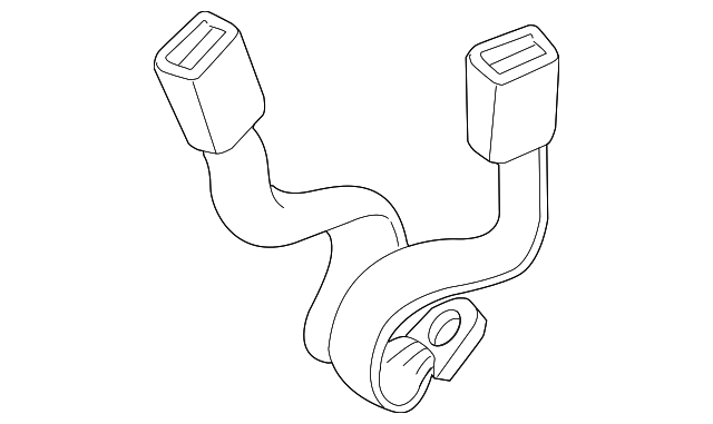 7000B200 Деталь OUTER BUCKLE, LEFT