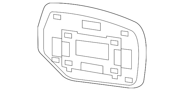 91039AJ100 Деталь MIRROR GLASS, RIGHT