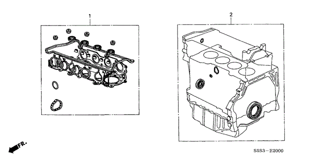 ENGINE/GASKET KIT for 2003 Honda CIVIC HATCHBACK #1