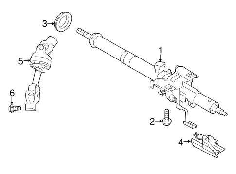 Outback STEERING COLUMN ASSEMBLY