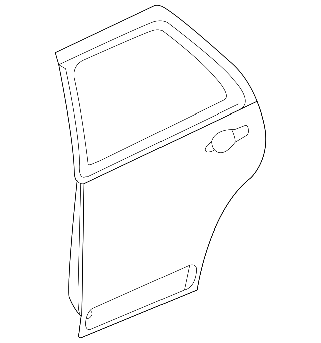 89025818 Деталь DOOR SHELL, LEFT