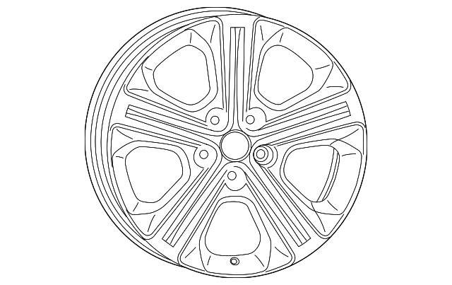 1XC18XZAAA WHEEL, ALLOY