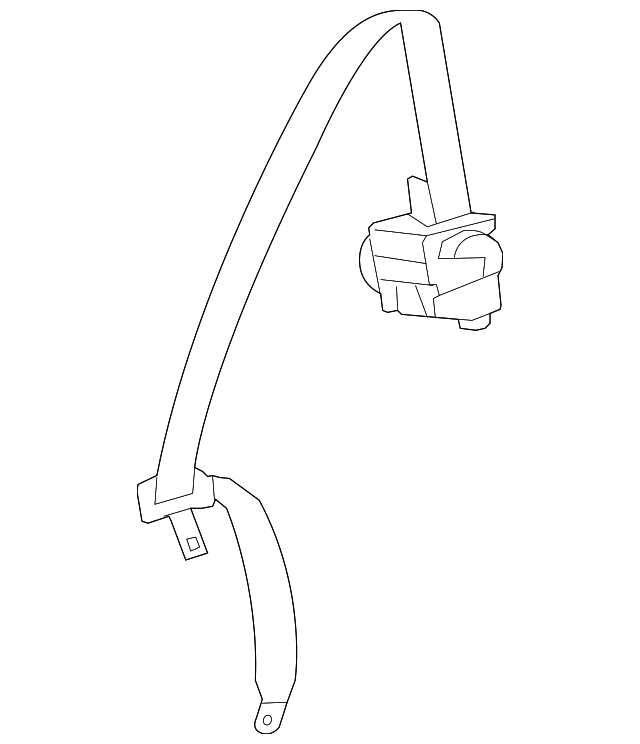 73301-0C041-B0 Деталь CENTER BELT ASSY