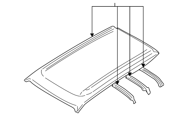 53600AE13B Деталь ROOF PANEL