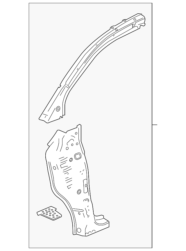 25980612 Деталь HINGE PLR REINF, LEFT