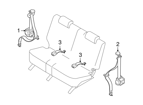 CX-9 THIRD ROW SEAT BELTS
