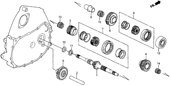 1988 Honda CIVIC 5-DOOR GEAR, MAINSHAFT FIFTH - (23581PL3901) 1988 Honda CIVIC 5-DOOR GEAR, MAINSHAFT FIFTH - (23581PL3901)