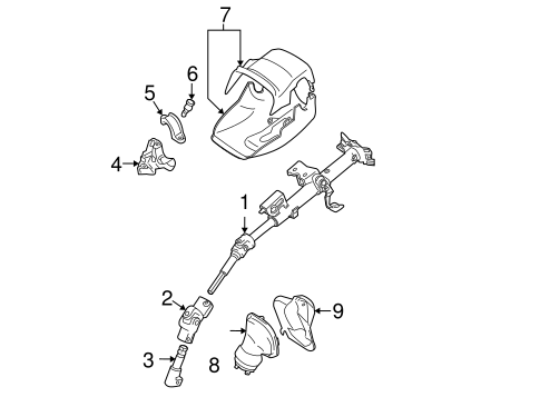 Matrix STEERING COLUMN ASSEMBLY