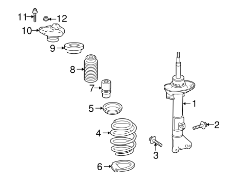 E550 STRUTS & COMPONENTS