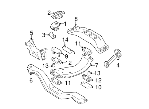 Impreza ENGINE & TRANS MOUNTING 2