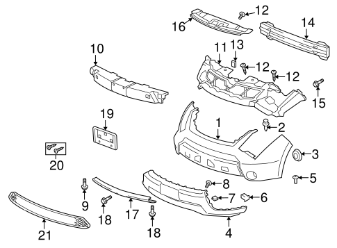XL-7 BUMPER & COMPONENTS - FRONT