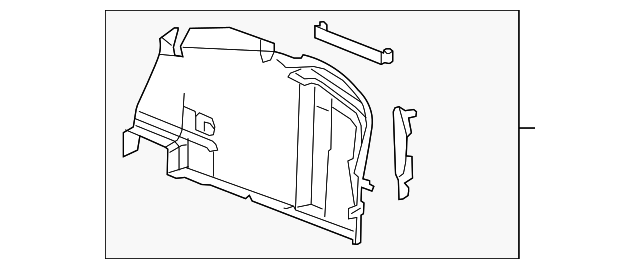 22895840 TRUNK SIDE TRIM, RIGHT