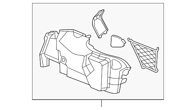 23214829 Деталь TRUNK SIDE TRIM, LEFT