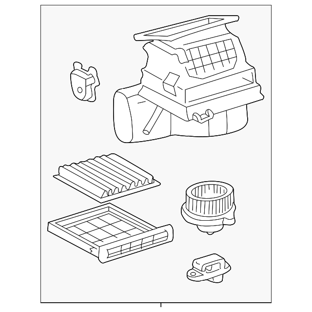 87130-42100 Деталь BLOWER ASSY